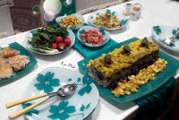 عدس پلو بدون گوشت