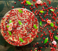 چیز کیک انار بدون نیاز به فر