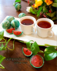هندوانه شکلاتی (پوره هندوانه با روکش شکلات)