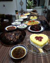 شام دورهمی با خانواده عزیز