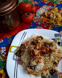 کدو حلوایی پلو