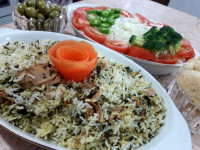 گشنیز پلو باتن ماهی