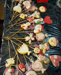 کوکی وانیلی با تزیین رویال آیسینگ