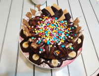 کیک کاکائویی با روکش گاناش??