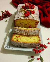 کیک زرشک زعفرونی