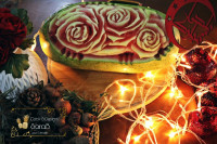 حکاکی هندوانه شب یلدا