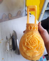 حکاکی تزیین کدو