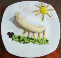 تزیین بشقاب کودک