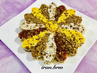 تزیین زیبای پلو عدس