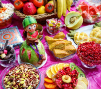 سفره ی یلدای مامان جونم ❤