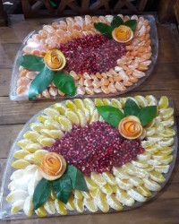 میوه ارایی برای جشن یلدای مدرسه