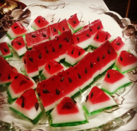ژله های هندوانه سفارش بودن