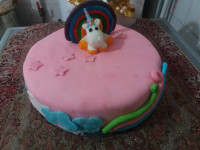 اولین کیک فوندانتی من