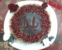 تارت شکلاتی انار