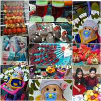 نمایی از کل کارایه شب یلدام برا بچه هایه گلممممم برا شب تولدشون تو شب یلدااااااااا