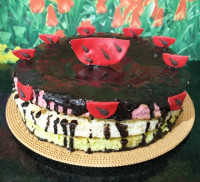 کیک ساده با امکانات کم