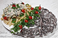 پاستای لیمویی با مرغ