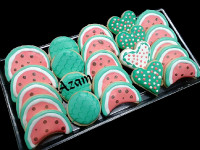 کوکی هندوانه با روکش رویال آیسینگ