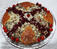 ته چین عدس پلو