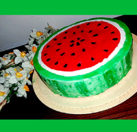 کیک هندوانه شب یلدا