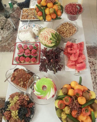 شب یلدا خونه مامان خیلی خوش گذشت