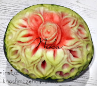 حکاکی هندوانه یلدا