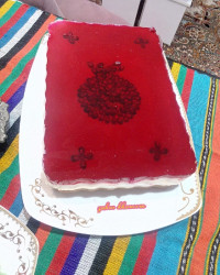 چیز کیک انار بدون نیاز به فر