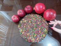 تارت شکلات انار (بدون فر)