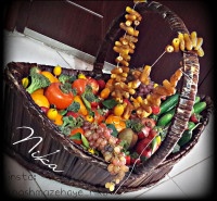 سبدمیوه ی ساده یلدا