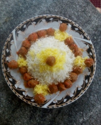 پلو با کوفته قلقلی
