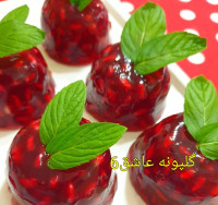ژله انار و گلاب