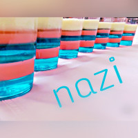 دسرهلو?.ژله بلوبری.دسرکرم کارامل?