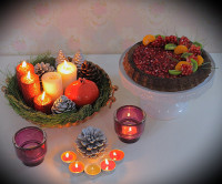 چیزکیک انار با پایه شکلاتی