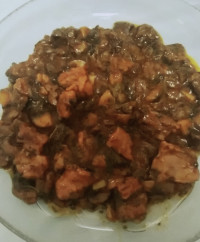 خورشت قارچ وجعفری