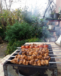 کباب روز جمعه بارونی