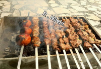 کباب چنجه بره مزه دار شده