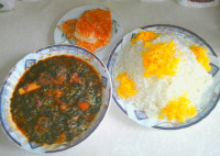 خورشت آلو اسفناج