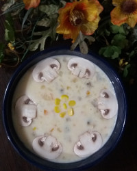 سوپ قارچ وشیر