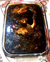 قرمه سبزی بامرغ