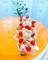 چیز کیک پرتقالی