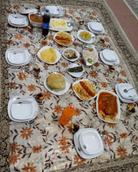 اینم سفره شام من