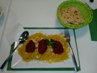 اینم پاستای خوشمزه ی قارچ.گوشت.پنیر پیتزای