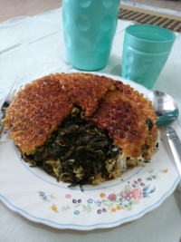 تهچین اسفناج