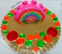 کیک اسفنجی روکش خامه پاستیلی