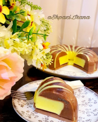 دسر نسکافه با مغز کرم موز