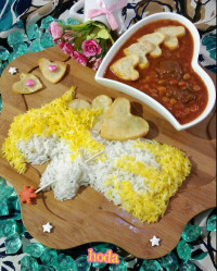 خورش قیمه و پلو