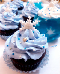 کاپ کیک تم برفی