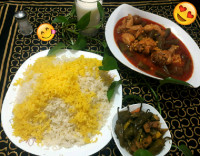 خورش بامیه با مرغ