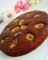 کیک موز و شکلات