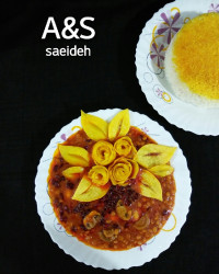 قیمه با قارچ